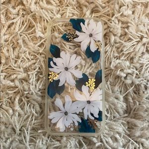 Clear flowery iPhone 7/8 case